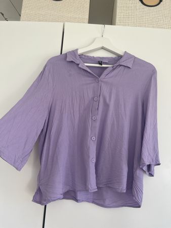 Sommerliche Bluse Lila Gr. S H\&M